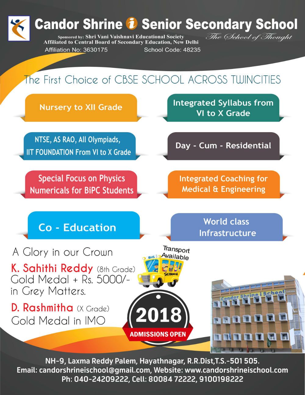 CBSE schools in Hyd